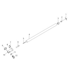 -ASTA ESTERNA PROLUNGA D.26 COMBI 02010010203 ORIGINALE BLUE BIRD | NewgardenParts.com