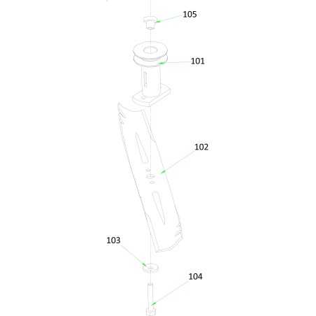 ORIGINAL BLUE BIRD TAURUS 53 TA 2019001 BLADE SUPPORT BUSHING | NewgardenParts.com