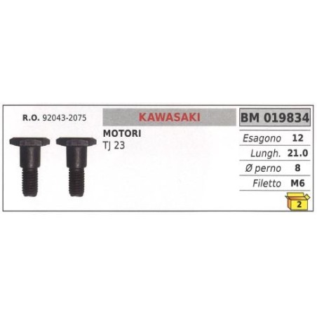 Vite frizione KAWASAKI motore TJ 23 019834 | NewgardenParts.com