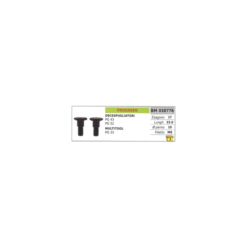 Clutch screw PROGREEN brushcutter PG 43 PG 52 MULTITOOL PG 33 hexagon 14 mm