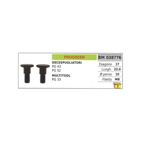 Vite frizione PROGREEN decespugliatore PG 43 PG 52 MULTITOOL PG 33 esagono 14 mm | NewgardenParts.com