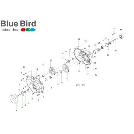 ORIGINAL BLUE BIRD BEARING 6200 270130 | NewgardenParts.com