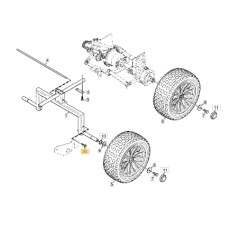 ORIGINAL STIGA 9945-0816-16 Schraube M8X16 mit Flansch Traktor Modelle 1125M