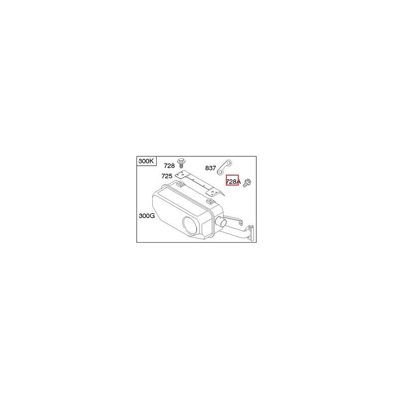 BRIGGS & STRATTON Original Rasentraktor-Motorschraube 692067