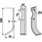 Bodenfräse Hackenblatt 350-330 350-331 dx sx GUTBROD 190mm