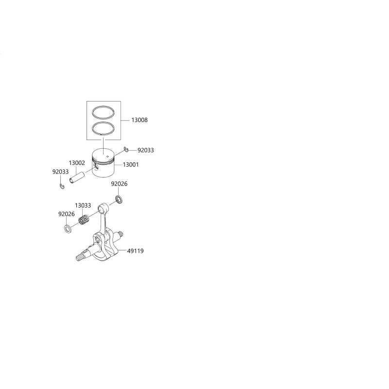 PISTON RINGS FOR TJ53 13008-6072 ORIGINAL BLUE BIRD