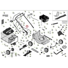 Cavo comando freno ORIGINALE ACTIVE rasaerba tagliaerba 5000sb 050095 | NewgardenParts.com