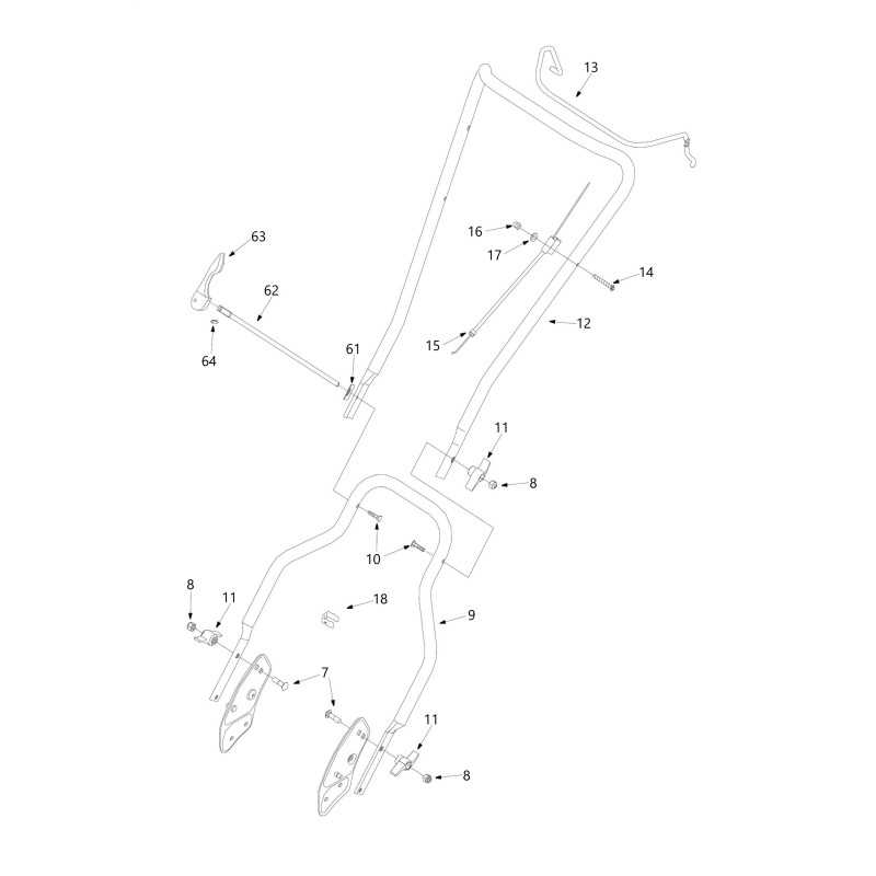 LOWER HANDLE 1600509 ORIGINAL BLUE BIRD