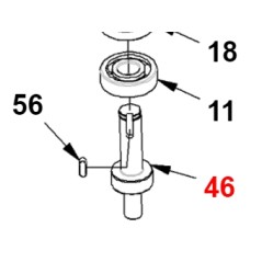 Albero portalame per rasaerba ORIGINALE GIANNI FERRARI 01.40.00.0372 | NewgardenParts.com