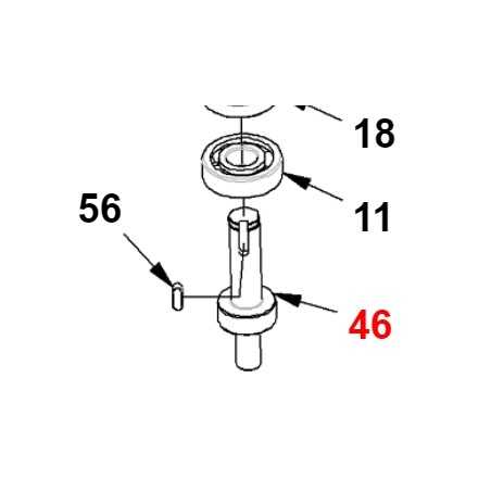 Blade shaft for mower ORIGINAL GIANNI FERRARI 01.40.00.0372 | NewgardenParts.com