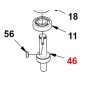 Blade shaft for mower ORIGINAL GIANNI FERRARI 01.40.00.0372