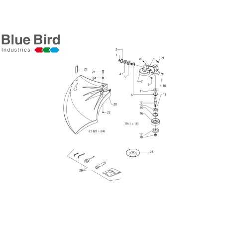 PROTECTOR DE PIEDRA ROJO 725260 ORIGINAL BLUE BIRD | NewgardenParts.com