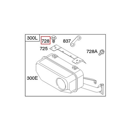 Vite trattorino tagliaerba ORIGINALE BRIGGS & STRATTON 691514 | NewgardenParts.com