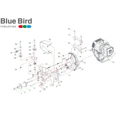 RIDUTTORE VERRICELLO BB-610 730160 ORIGINALE BLUE BIRD | NewgardenParts.com