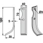 Motoazada azada 350-330 350-331 dx sx GUTBROD 190mm