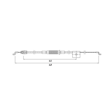 Cavo comando trazione ORIGINALE STIGA rasaerba MULTICLIP 50 4S 381030095/0