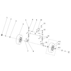 FRONT WHEEL 20086522 ORIGINAL BLUE BIRD | NewgardenParts.com
