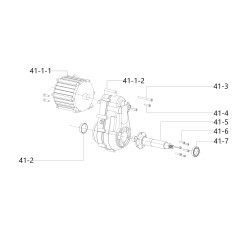 ELECTRIC MOTOR SX FM 24-70 5010900232000 ORIGINAL BLUE BIRD | NewgardenParts.com