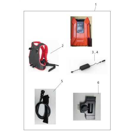 CARICABATTERIE RAPIDO BATTERIA A ZAINO 5020900004000 ORIGINALE BLUE BIRD | NewgardenParts.com