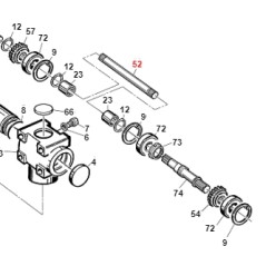 Arbre de rallonge pour chargeuse-pelleteuse 150RC ORIGINAL GIANNI FERRARI 01.40.00.2550