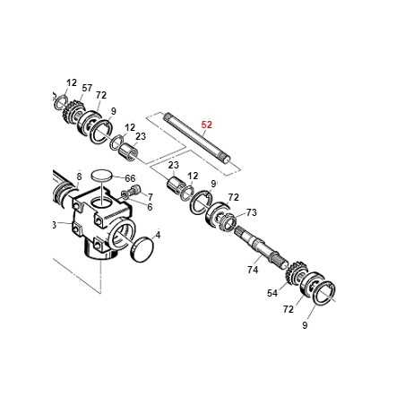 Backhoe loader extension shaft 150RC ORIGINAL GIANNI FERRARI 01.40.00.2550 | NewgardenParts.com