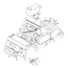 Cavo display scheda robot modelli AUTOCLIP520 ORIGINALE STIGA 1126-1236-01 | NewgardenParts.com