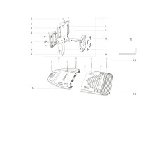 ASSIEME MANIGLIA CGS SERIE X AB12.03.00.0078 ORIGINALE BLUE BIRD | NewgardenParts.com
