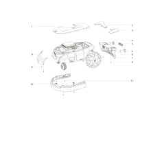 ORIGINAL BLUE BIRD LEFT REAR MUDGUARD AB12.03.00.0097 | NewgardenParts.com