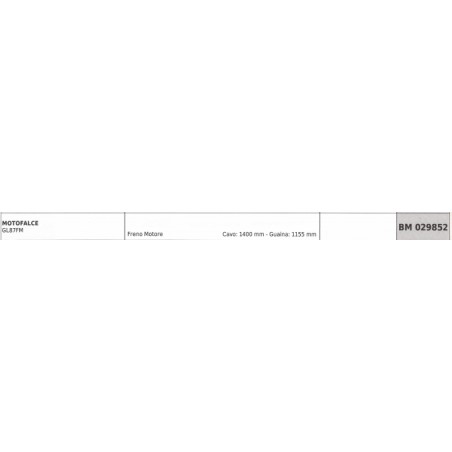 Câble frein moteur GREEN LINE moteur tondeuse GL87FM câble 1400 mm gaine 1155 mm | NewgardenParts.com