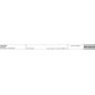 Cable de freno motor para cortacésped HARRY HR530SB - HR5000SBQ cable 1251 mm funda 1068 mm