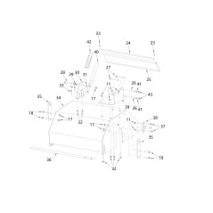 PROTECTION ARRIÈRE ORIGINALE BLUE BIRD BS51S R200008