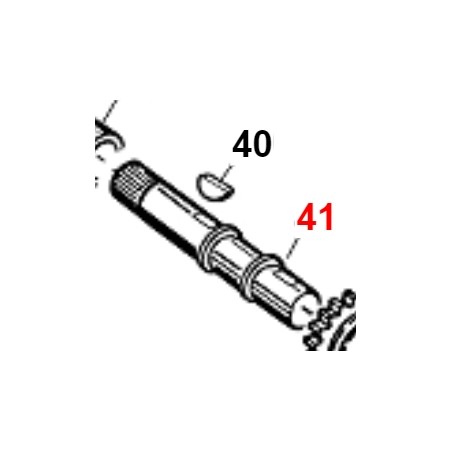 Albero scatole lato terna ORIGINALE GIANNI FERRARI 01.40.00.0385 | NewgardenParts.com