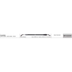 Cavo freno motore IBEA rasaerba 50027L/B/BX cavo 1085mm guaina 1010mm Ø 1,6mm | NewgardenParts.com