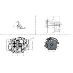 Moteur à essence complet ZANETTI ZBMV550L8 arbre vertical 25x80 tracteur | NewgardenParts.com