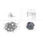 Motor gasolina completo ZANETTI ZBMV550L8 eje vertical 25x80 tractor