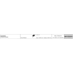 MAORI Rasenmähermotor-Bremskabel MP5600HVQXBBC Kabel 1520 mm Ummantelung 1410 mm