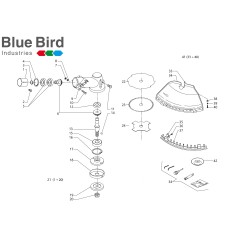 PROTECTION ROUGE POUR CANNE D.27 R 3000 542410 ORIGINAL BLUE BIRD