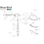 PARASASSI ROSSO X ASTA D.27 R 3000 542410 ORIGINALE BLUE BIRD PARASASSI ROSSO X ASTA D.27 R 3000 542410 ORIGINALE BLUE BIRD