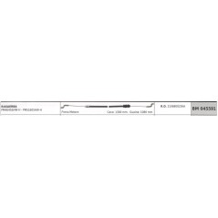 Tondeuse MOWOX câble frein moteur PM4645SHW-H câble 1300mm gaine 1080mm