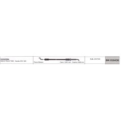 Cable freno motor SANDRIGARDEN cortacésped MAHO TRICUT cable 1245 mm vaina 998 mm
