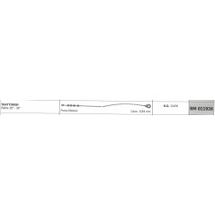 Engine brake cable SNAPPER flat tractor 28" - 30" cable 1194 mm | NewgardenParts.com