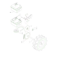 ESSIEU DE ROUE 605MM D20 POUR CLÉ F06203 ORIGINAL BLUE BIRD
