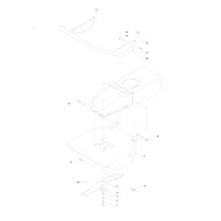 SLIDE CARTER BLADE FLO 5 F02137 ORIGINAL BLUE BIRD | NewgardenParts.com