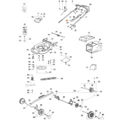 Cavo freno rasaerba modelli MAX48TK ORIGINALE EMAK 66090149R | NewgardenParts.com