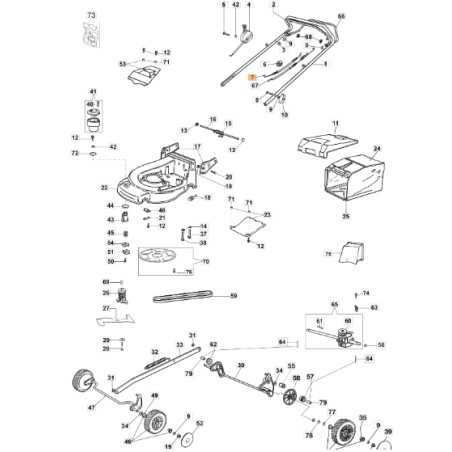 Brake cable mower models MAX48TK ORIGINAL EMAK 66090149R | NewgardenParts.com