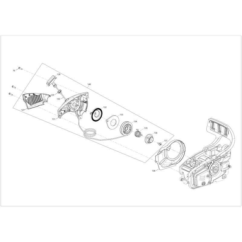ORIGINAL BLUE BIRD CSP280T-138 starter crankcase
