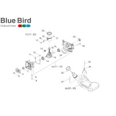 ORIGINAL BLUE BIRD 240370 VITON SEAL RING 15X26X7 | NewgardenParts.com