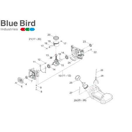 ORIGINAL BLUE BIRD 240370 VITON SEAL RING 15X26X7 | NewgardenParts.com