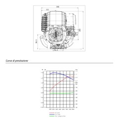 Complete engine ZBM40 ZANETTI 35 cc horizontal shaft self-winding 76.3 mm | NewgardenParts.com