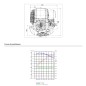 Complete engine ZBM40 ZANETTI 35 cc horizontal shaft self-winding 76.3 mm